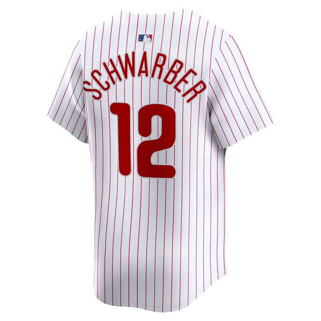 Kyle Schwarber Philadelphia Phillies Nike Home Limited Player Jersey - White Official MLB Team Apparel Baseball Fan Gear