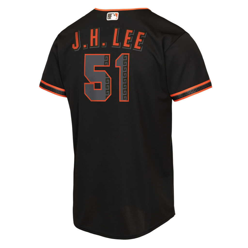 Jung Hoo Lee San Francisco Giants Nike Youth Alternate 2 Replica Jersey - Black Official MLB Team Apparel Baseball Fan Gear