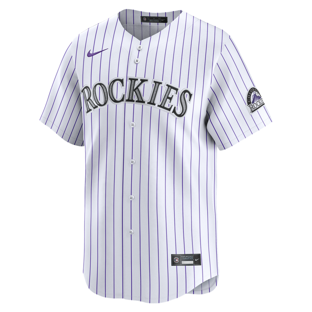 Colorado Rockies Nike Home Limited Jersey - White Official MLB Team Apparel Baseball Fan Gear