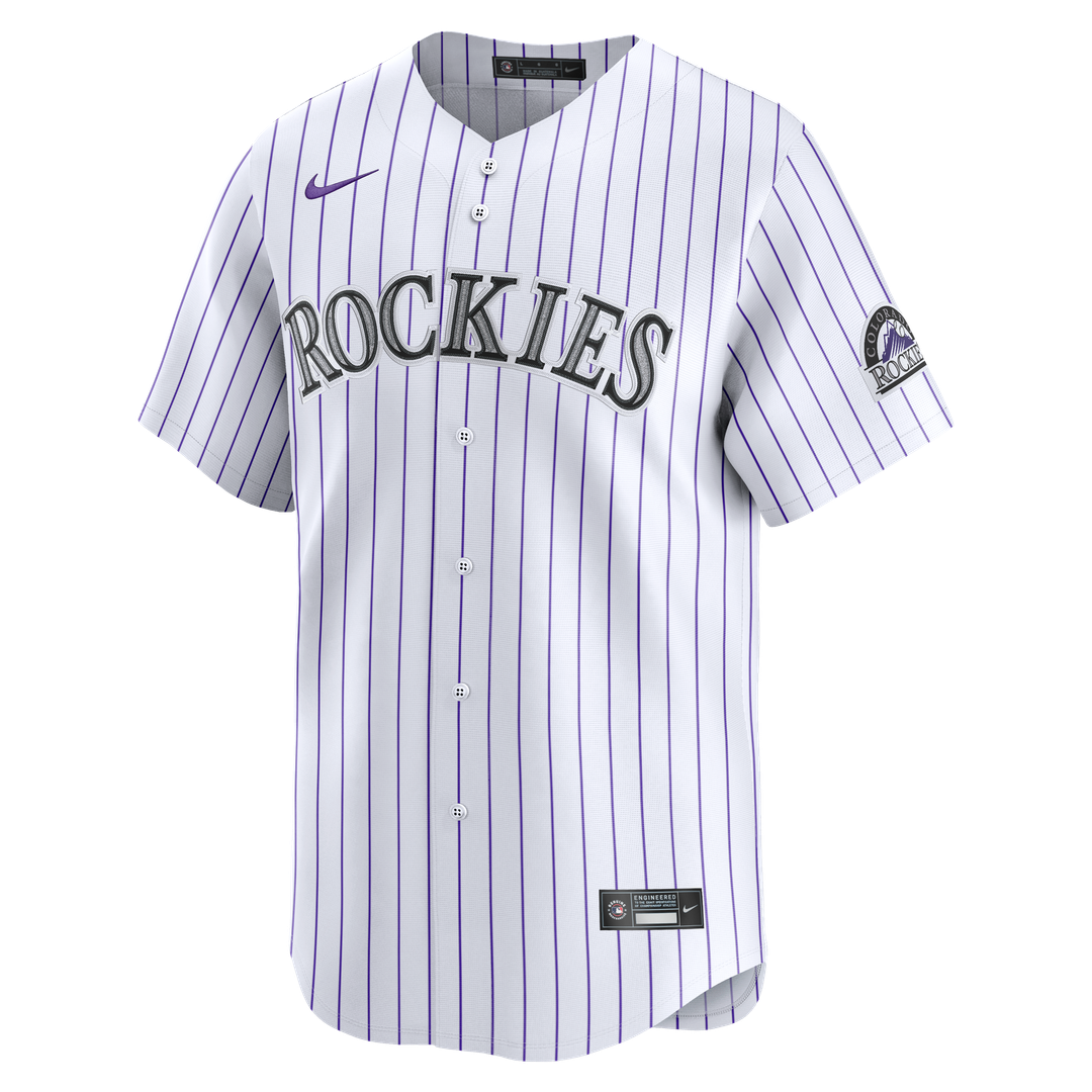 Colorado Rockies Nike Home Limited Jersey - White Official MLB Team Apparel Baseball Fan Gear