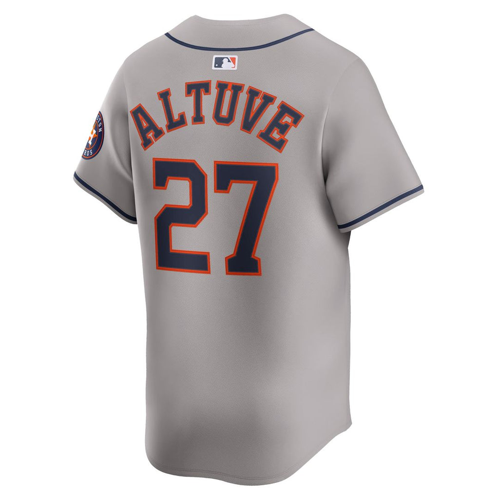 Jose Altuve Houston Astros Nike Road Limited Player Jersey - Gray Official MLB Team Apparel Baseball Fan Gear