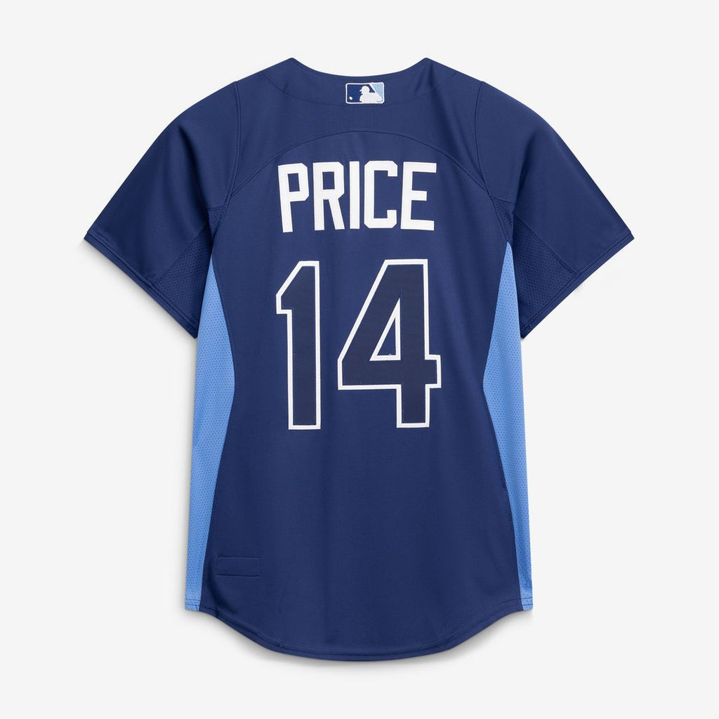 David Price Tampa Bay Rays Mitchell & Ness Authentic Batting Practice Jersey - Blue Official MLB Team Apparel Baseball Fan Gear