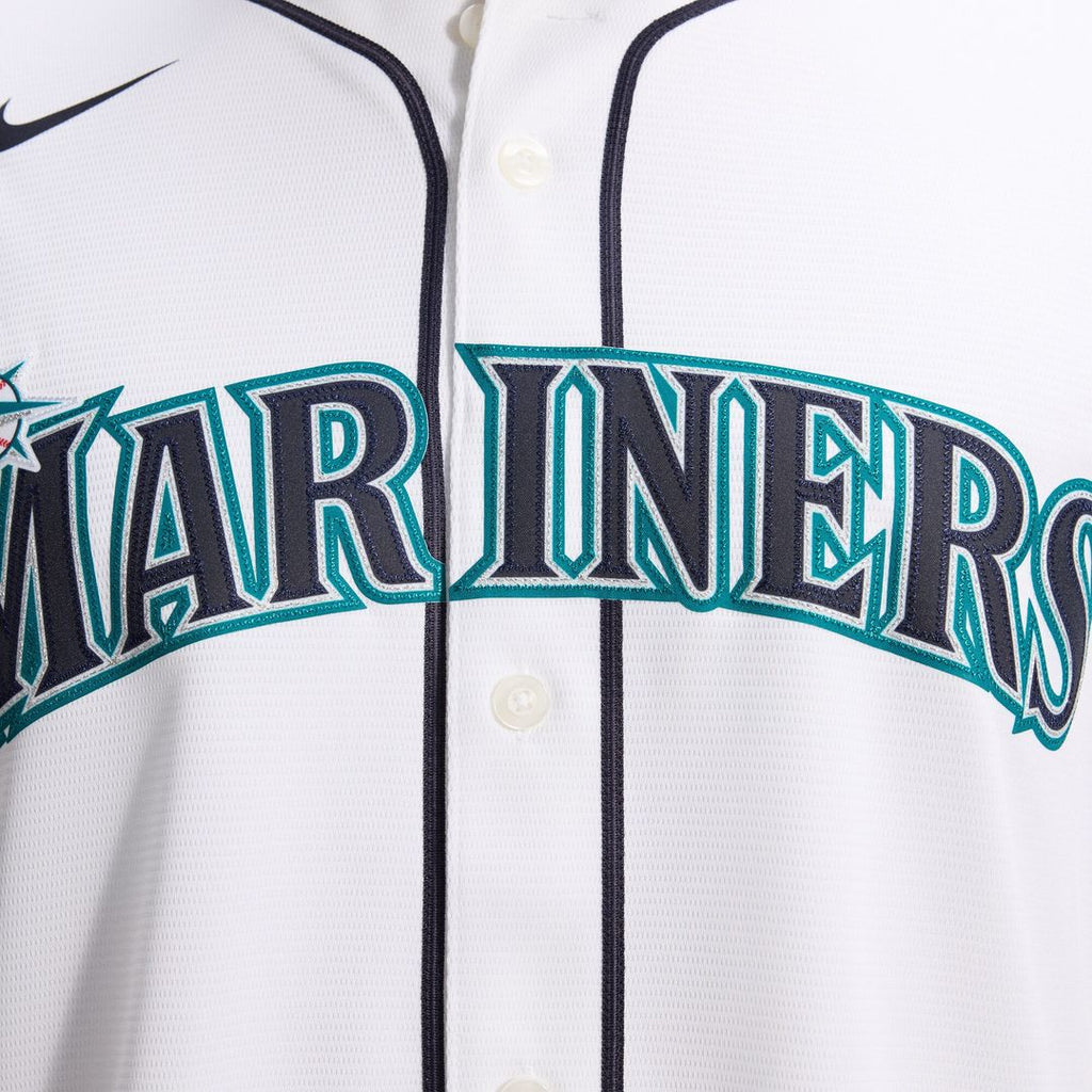 Luis Castillo Seattle Mariners Nike Home Replica Jersey - White Official MLB Team Apparel Baseball Fan Gear
