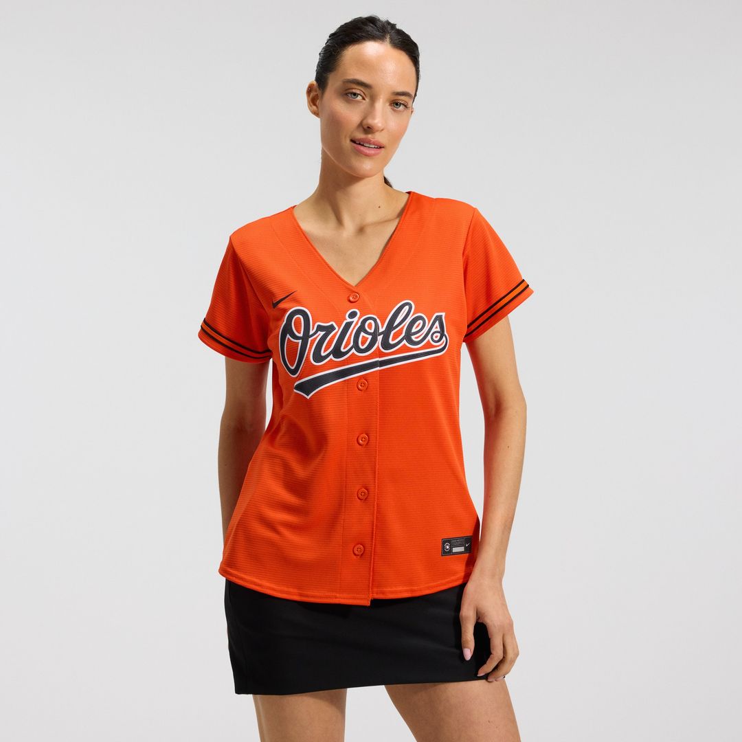 Adley Rutschman Baltimore Orioles Nike Women's Alternate Replica Player Jersey - Orange Official MLB Team Apparel Baseball Fan Gear