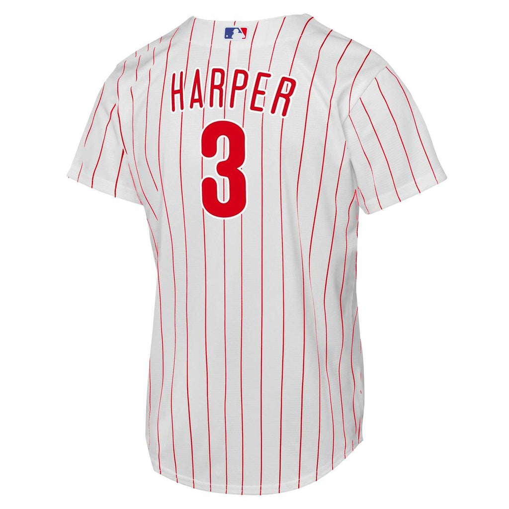 Bryce Harper Philadelphia Phillies Nike Youth Home Replica Player Jersey - White Official MLB Team Apparel Baseball Fan Gear