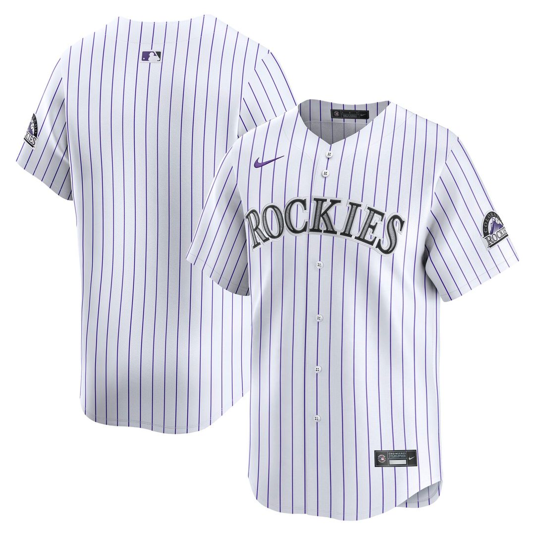 Colorado Rockies Nike Youth Home Limited Jersey - White Official MLB Team Apparel Baseball Fan Gear