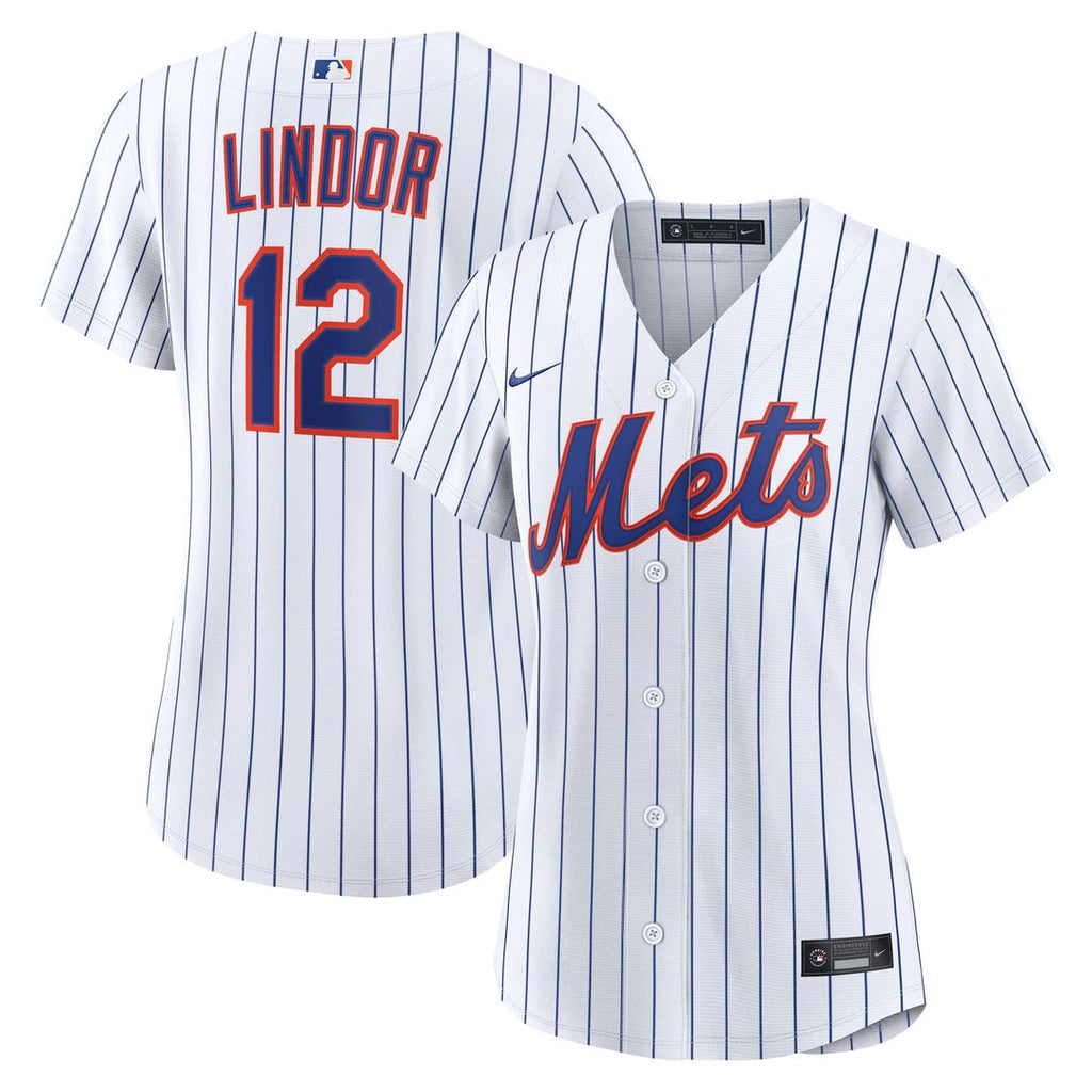 Francisco Lindor New York Mets Nike Women's Home Replica Jersey - White Official MLB Team Apparel Baseball Fan Gear