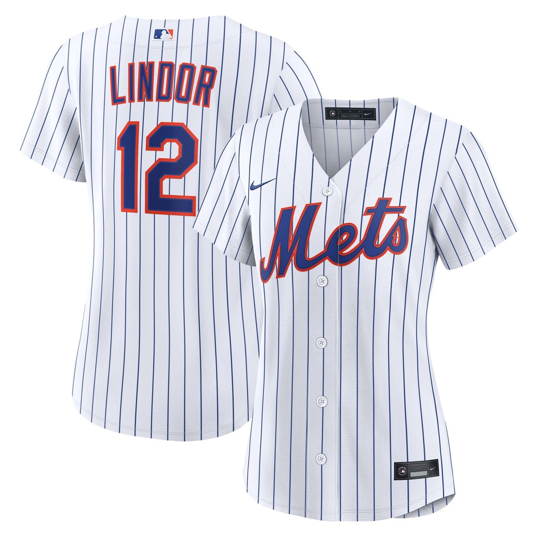 Francisco Lindor New York Mets Nike Women's Home Replica Jersey - White Official MLB Team Apparel Baseball Fan Gear