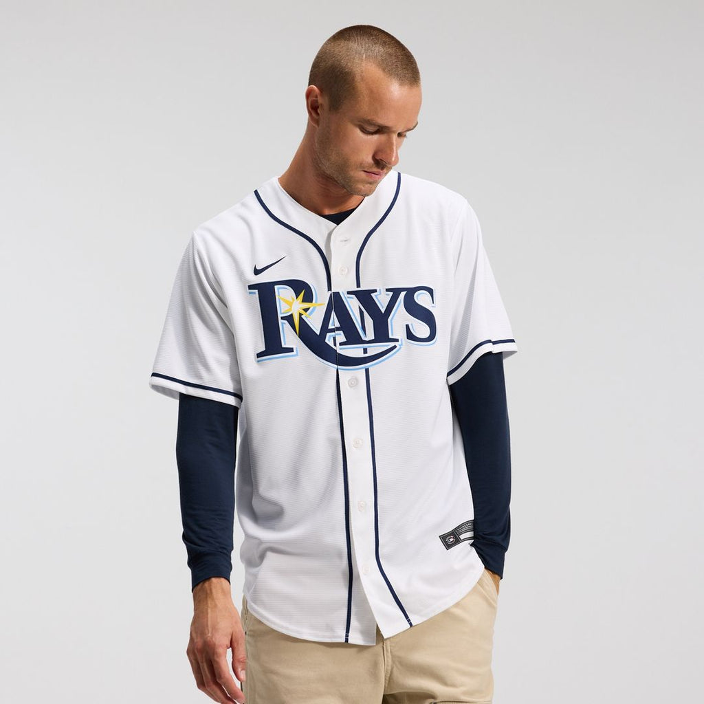 Yandy Díaz Tampa Bay Rays Nike Home Replica Jersey - White Official MLB Team Apparel Baseball Fan Gear
