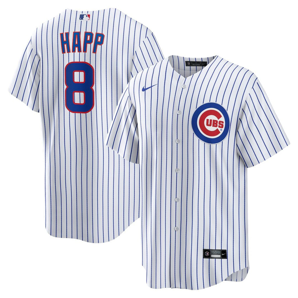 Ian Happ Chicago Cubs Nike Home Replica Jersey - White Official MLB Team Apparel Baseball Fan Gear