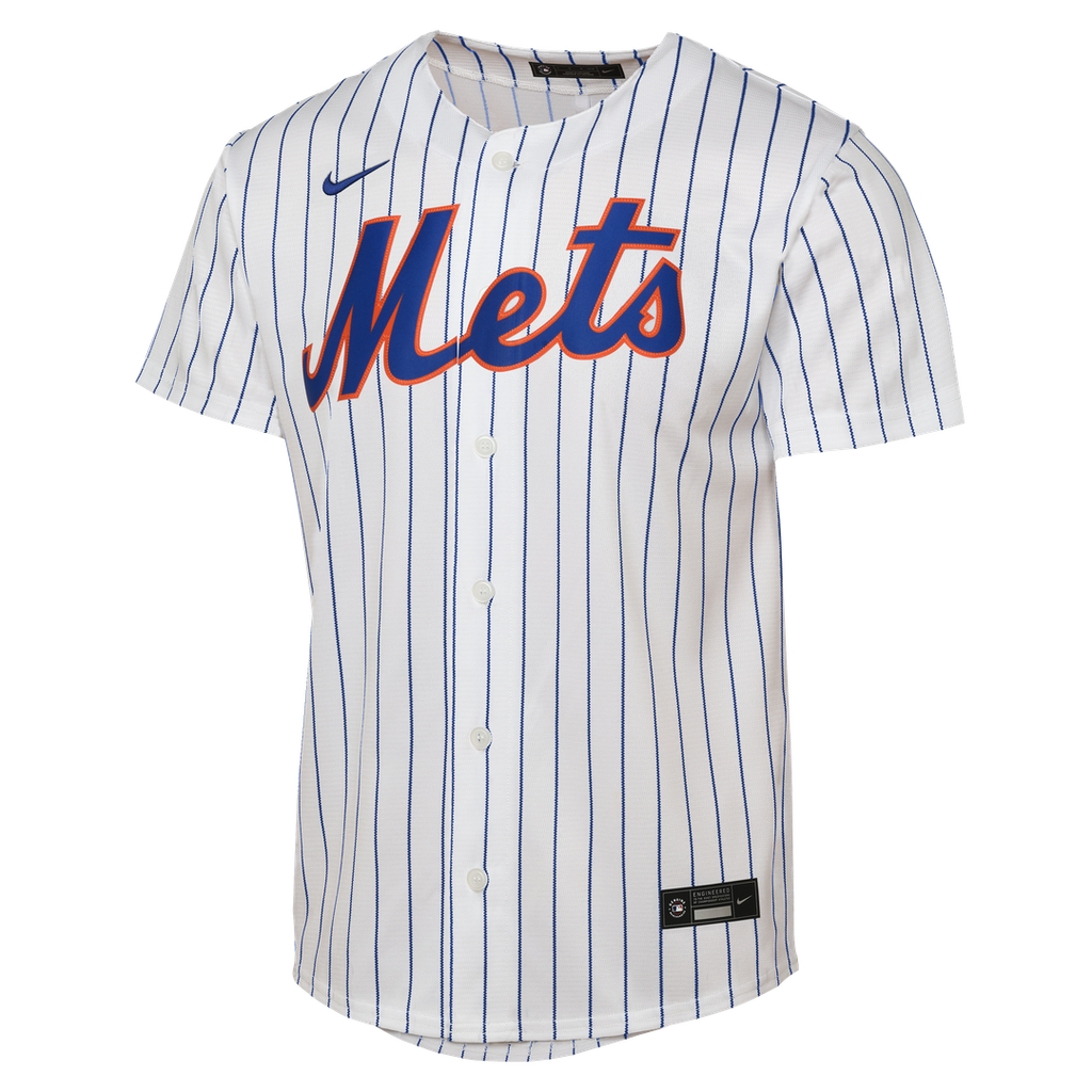 Bo Bichette New York Mets Nike Youth Home Baseline Jersey - White Official MLB Team Apparel Baseball Fan Gear