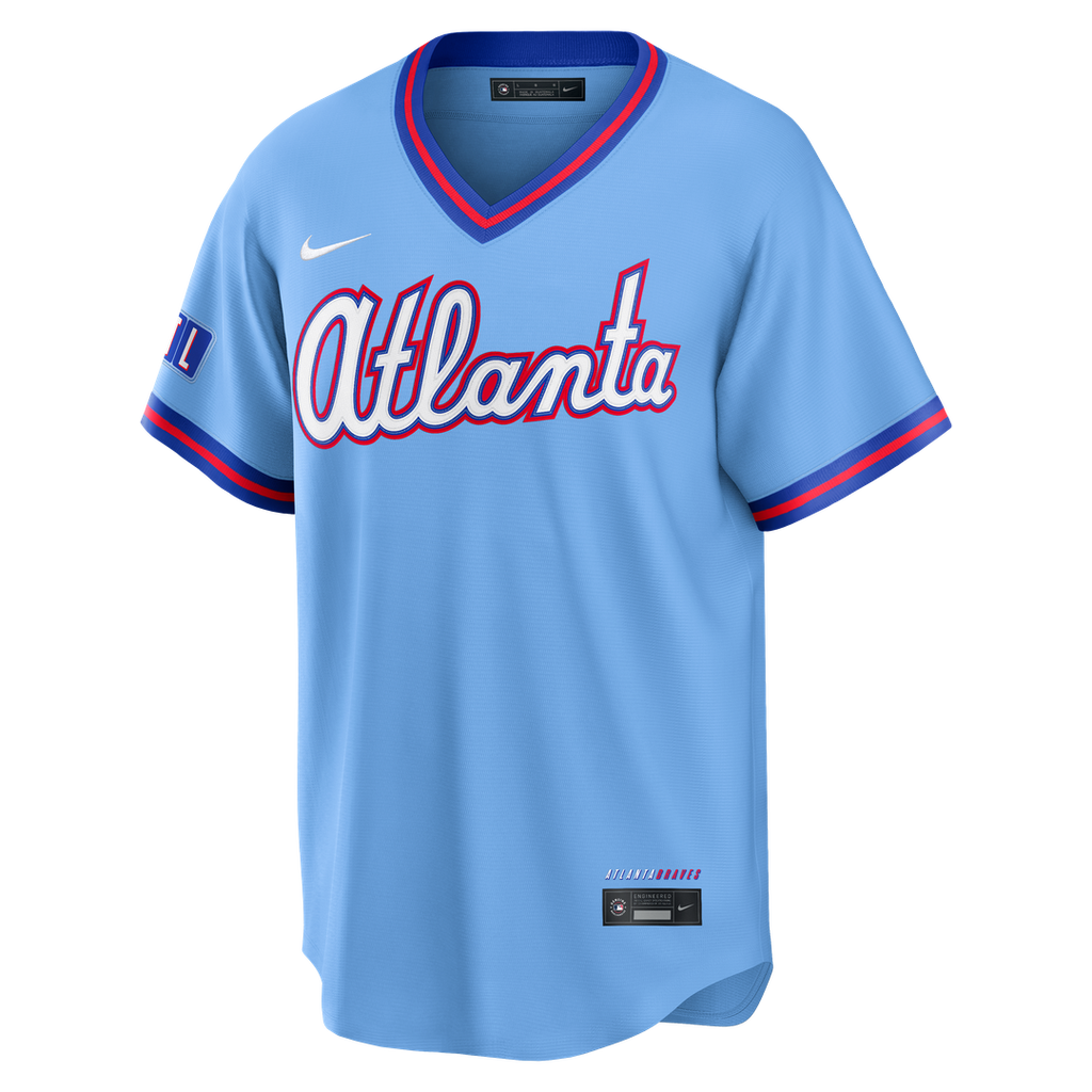 Atlanta Braves Nike 2026 City Connect Stadium Jersey - Powder Blue Official MLB Team Apparel Baseball Fan Gear