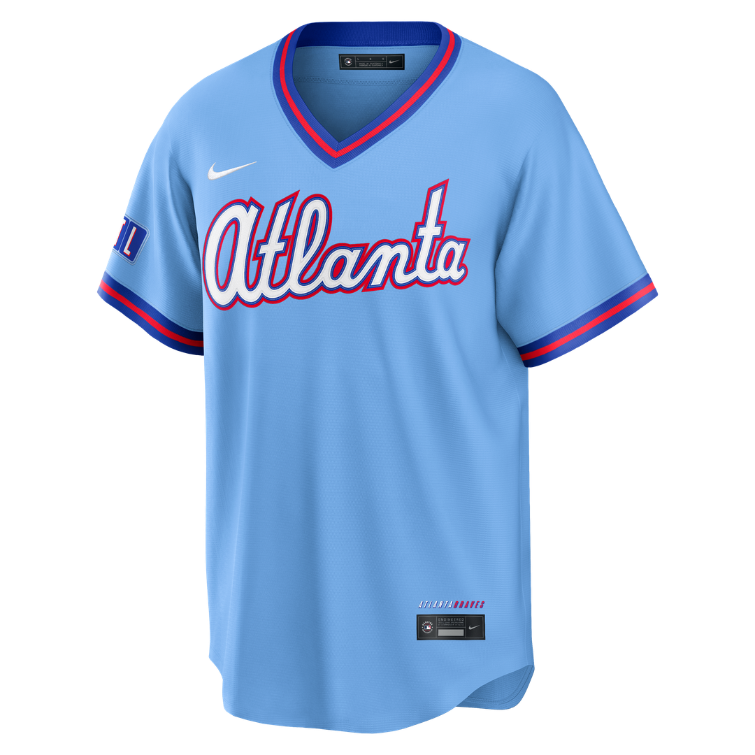 Atlanta Braves Nike 2026 City Connect Stadium Jersey - Powder Blue Official MLB Team Apparel Baseball Fan Gear