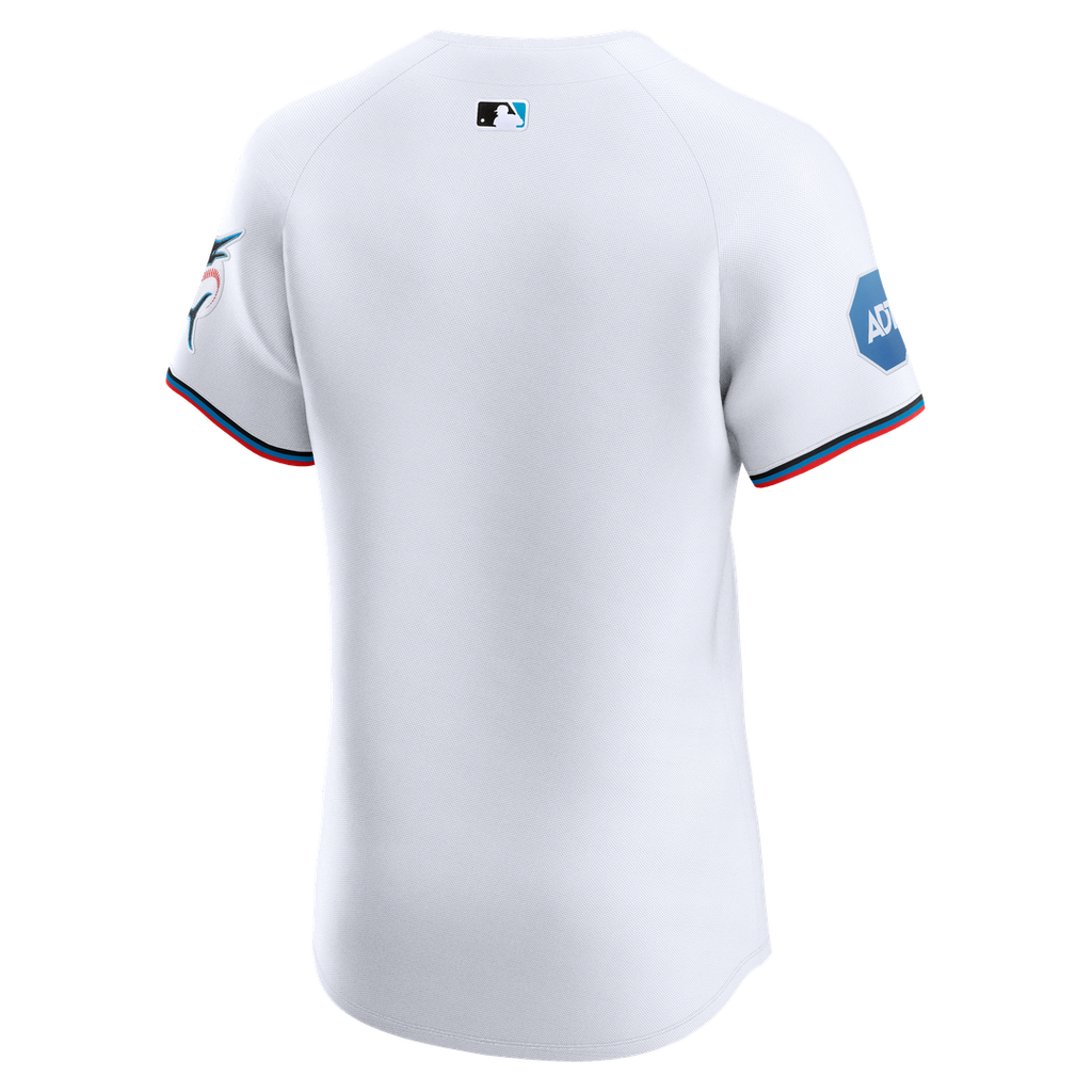 Miami Marlins Nike Home Elite Jersey - White Official MLB Team Apparel Baseball Fan Gear