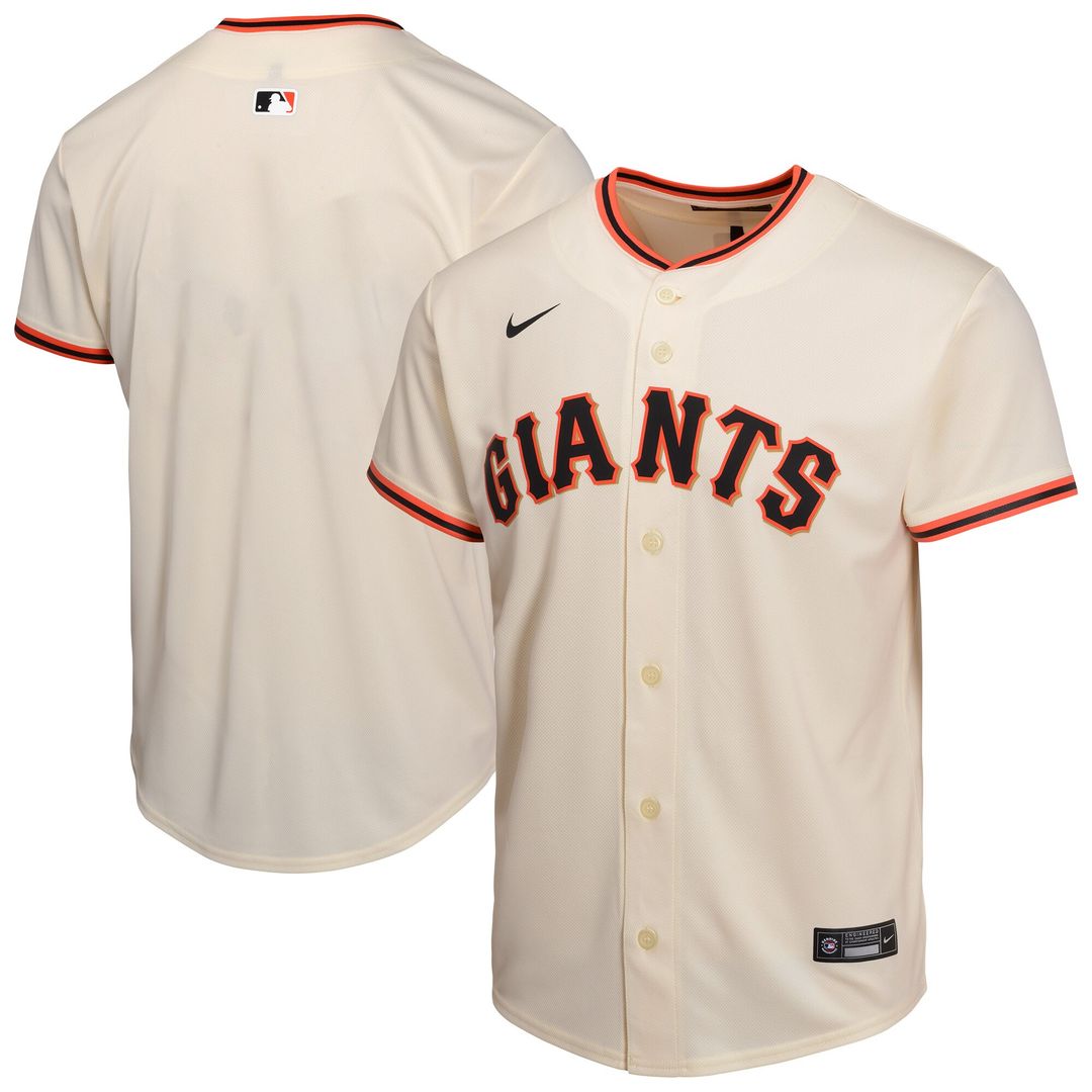 San Francisco Giants Nike Youth Home Game Jersey - Cream Official MLB Team Apparel Baseball Fan Gear