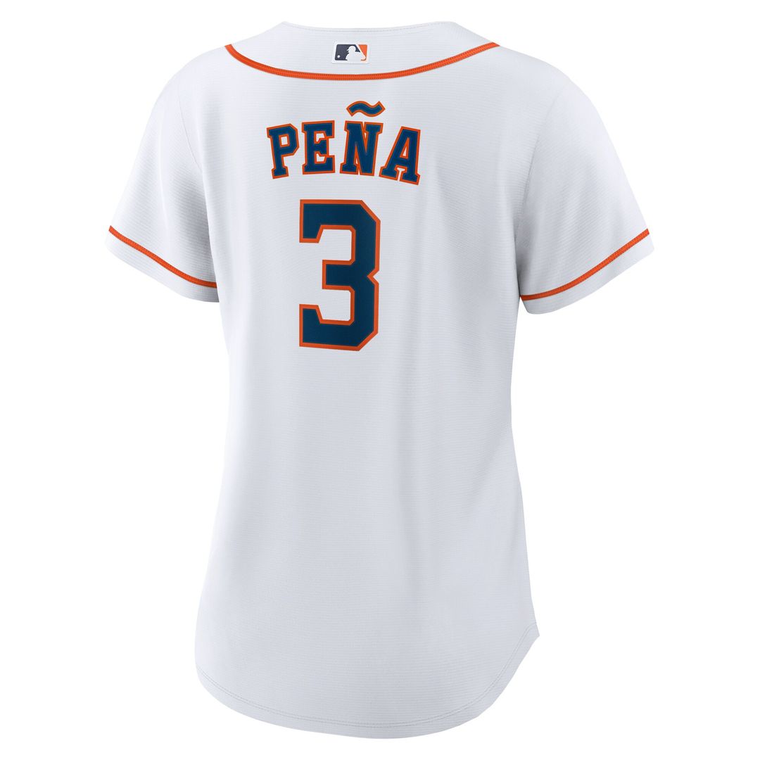 Jeremy Peña Houston Astros Nike Women's Home Replica Jersey - White Official MLB Team Apparel Baseball Fan Gear