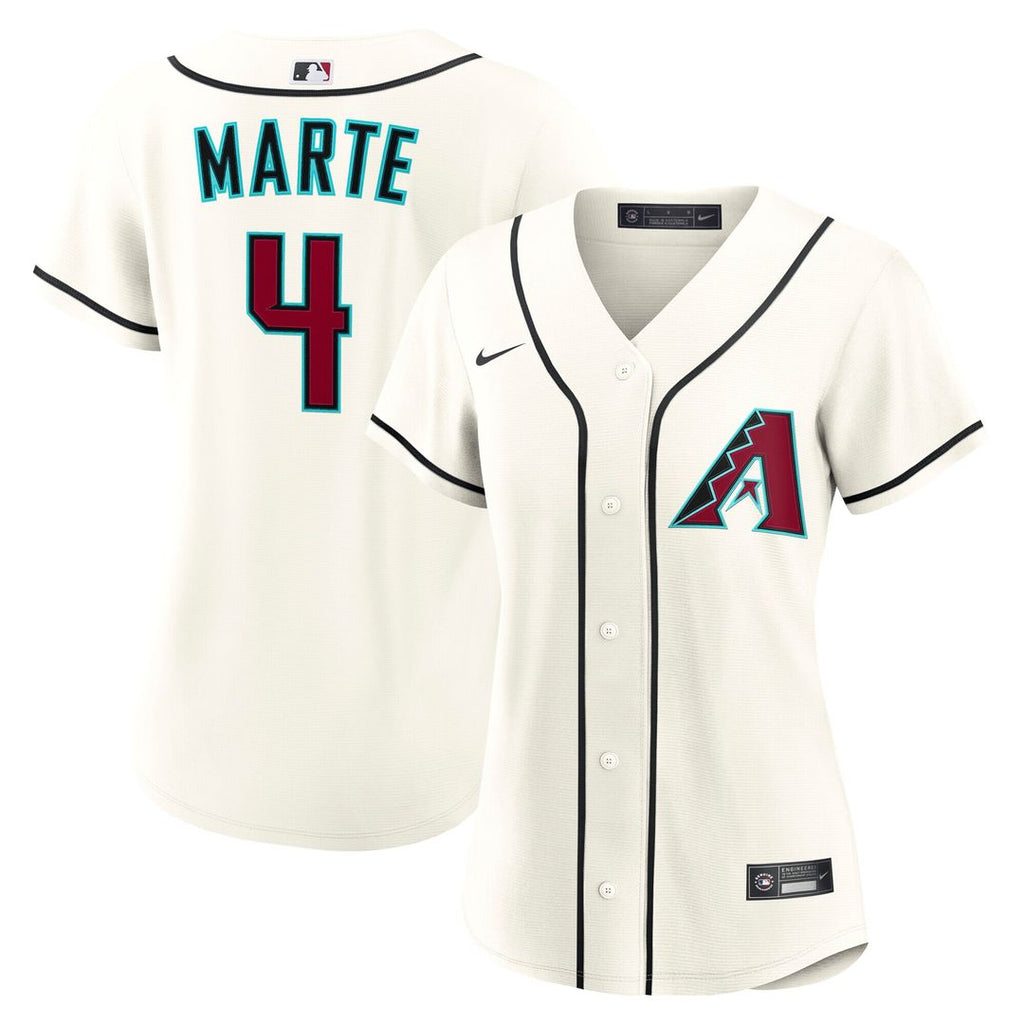 Ketel Marte Arizona Diamondbacks Nike Women's Home Replica Jersey - Cream Official MLB Team Apparel Baseball Fan Gear