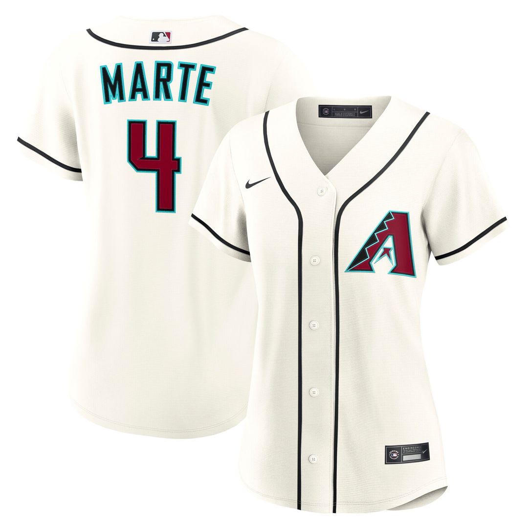 Ketel Marte Arizona Diamondbacks Nike Women's Home Replica Jersey - Cream Official MLB Team Apparel Baseball Fan Gear