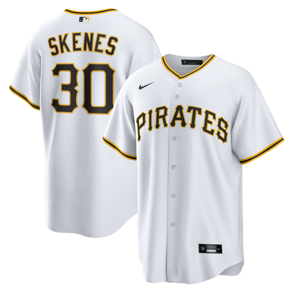 Paul Skenes Pittsburgh Pirates Nike Home Replica Player Jersey - White Official MLB Team Apparel Baseball Fan Gear