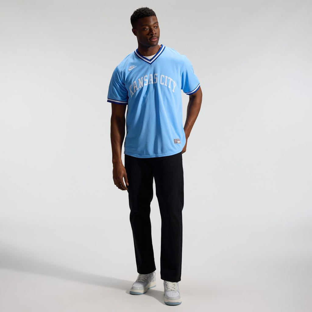 Bo Jackson Kansas City Royals Nike Throwback Cooperstown Collection Limited Jersey - Light Blue Official MLB Team Apparel Baseball Fan Gear