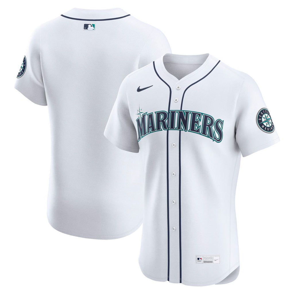 Seattle Mariners Nike Home Elite Jersey - White Official MLB Team Apparel Baseball Fan Gear