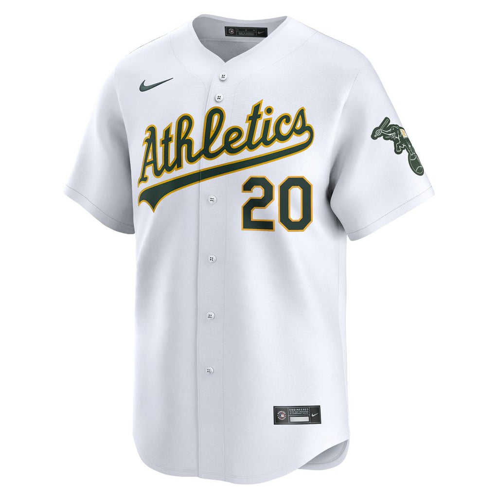 Zack Gelof Athletics Nike Home Limited Player Jersey - White Official MLB Team Apparel Baseball Fan Gear