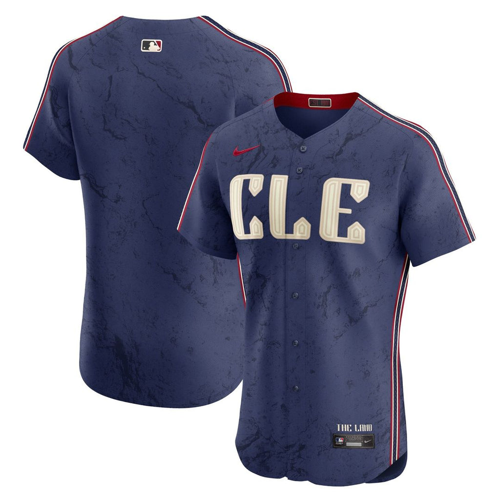 Cleveland Guardians Nike City Connect Elite Jersey - Navy Official MLB Team Apparel Baseball Fan Gear