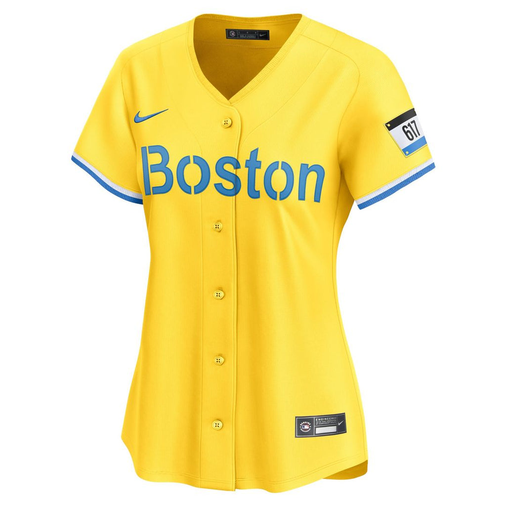 David Ortiz Boston Red Sox Nike Women's City Connect Retired Player Jersey - Gold Official MLB Team Apparel Baseball Fan Gear