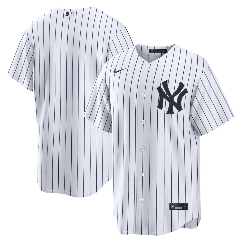 New York Yankees Nike Home Replica Jersey - White Official MLB Team Apparel Baseball Fan Gear