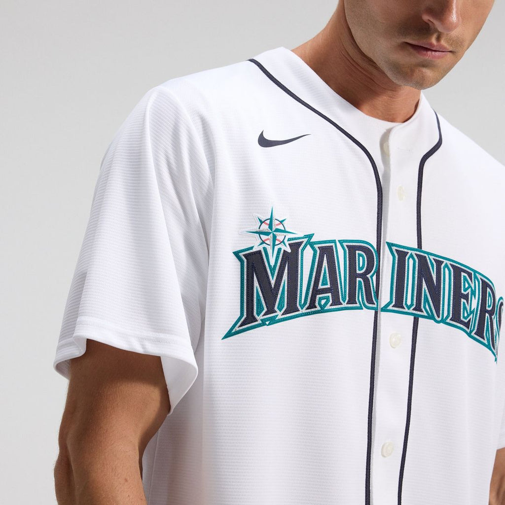 Luis Castillo Seattle Mariners Nike Home Replica Jersey - White Official MLB Team Apparel Baseball Fan Gear