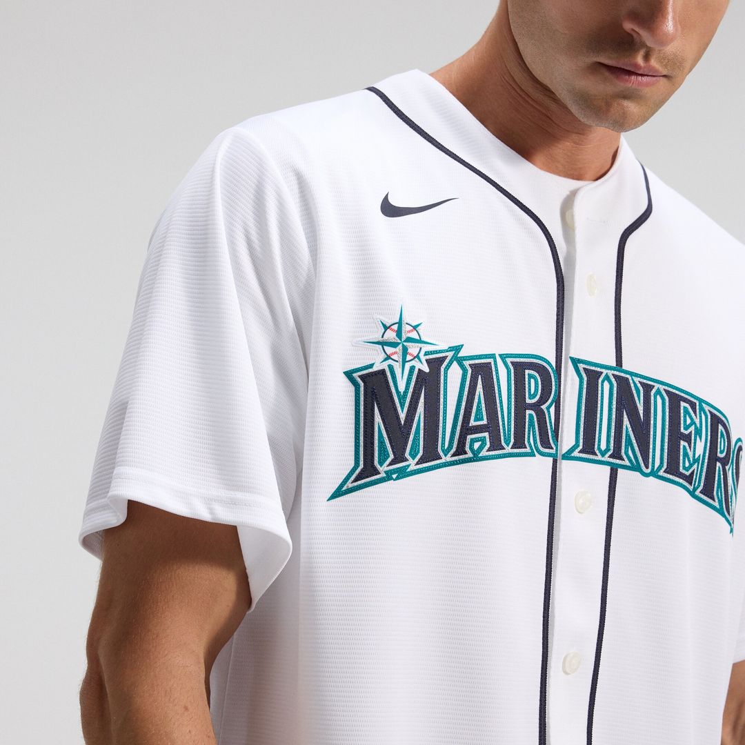 Luis Castillo Seattle Mariners Nike Home Replica Jersey - White Official MLB Team Apparel Baseball Fan Gear