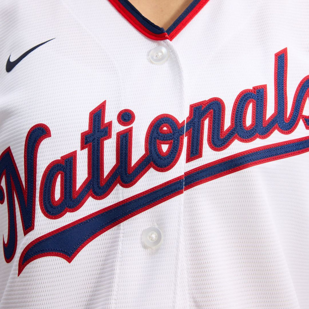 CJ Abrams Washington Nationals Nike Women's Home Replica Player Jersey - White Official MLB Team Apparel Baseball Fan Gear