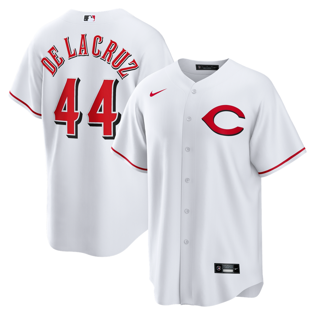 Elly De La Cruz Cincinnati Reds Nike Alternate 2 Replica Jersey - White Official MLB Team Apparel Baseball Fan Gear