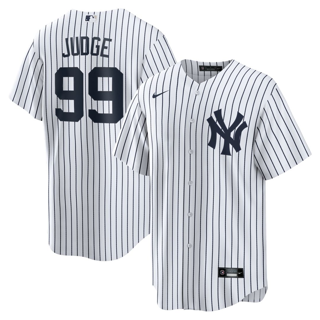 Aaron Judge New York Yankees Nike Home Replica Player Name Jersey - White Official MLB Team Apparel Baseball Fan Gear