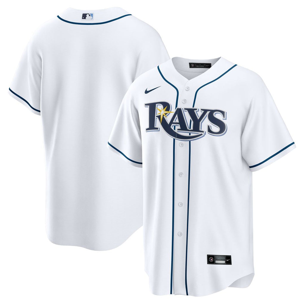 Tampa Bay Rays Nike Home Replica Jersey - White Official MLB Team Apparel Baseball Fan Gear