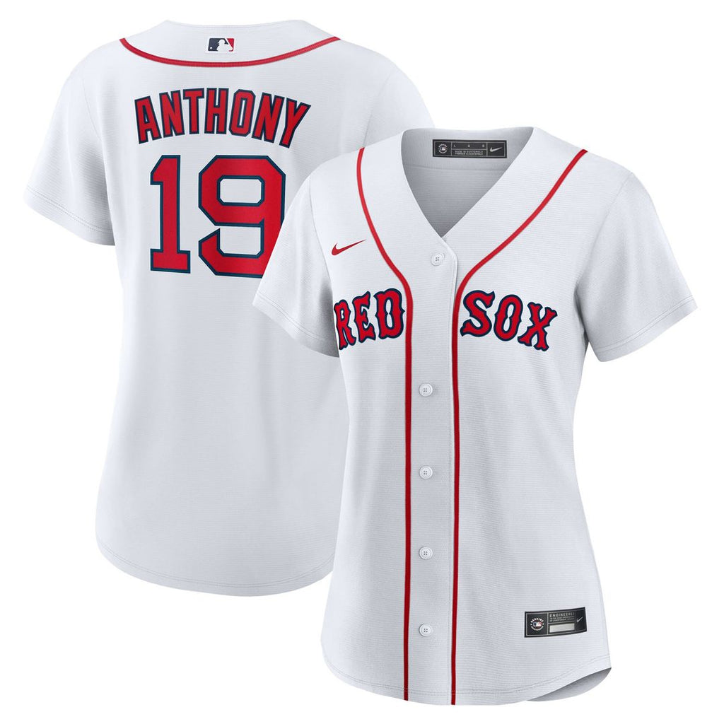 Roman Anthony Boston Red Sox Nike Women's Home Replica Jersey – White Official MLB Team Apparel Baseball Fan Gear