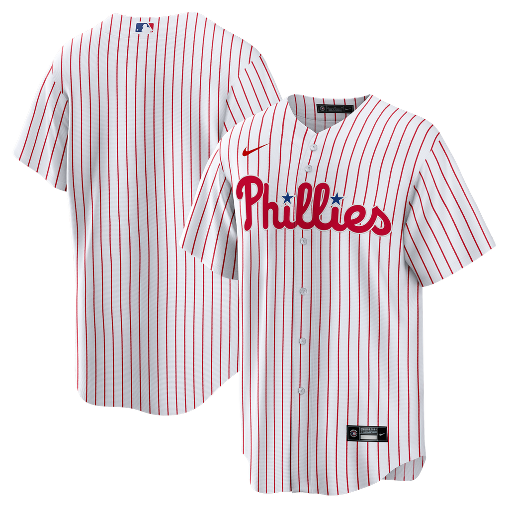 Philadelphia Phillies Nike Home Big & Tall Replica Jersey - White Official MLB Team Apparel Baseball Fan Gear