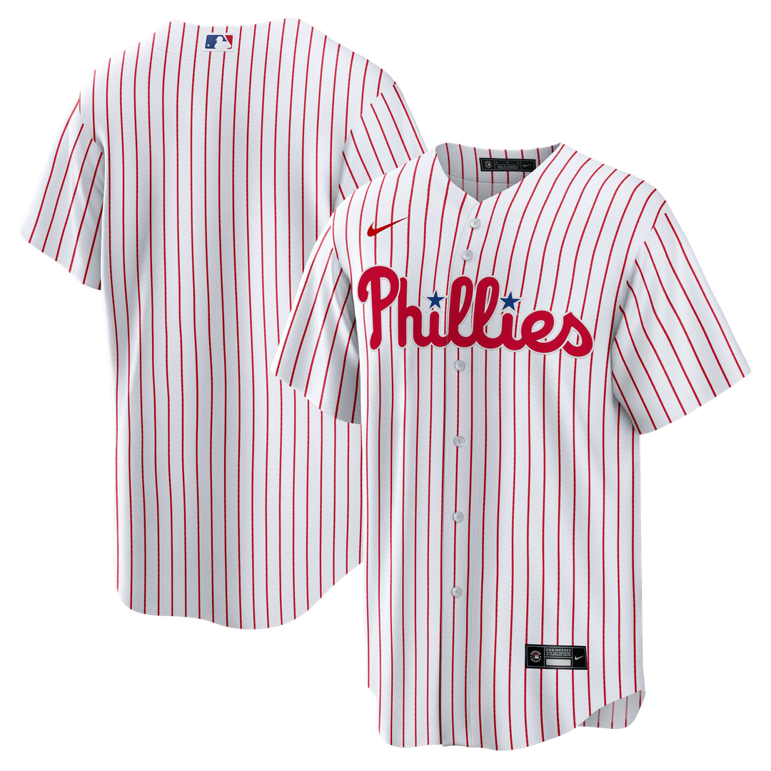 Philadelphia Phillies Nike Home Big & Tall Replica Jersey - White Official MLB Team Apparel Baseball Fan Gear