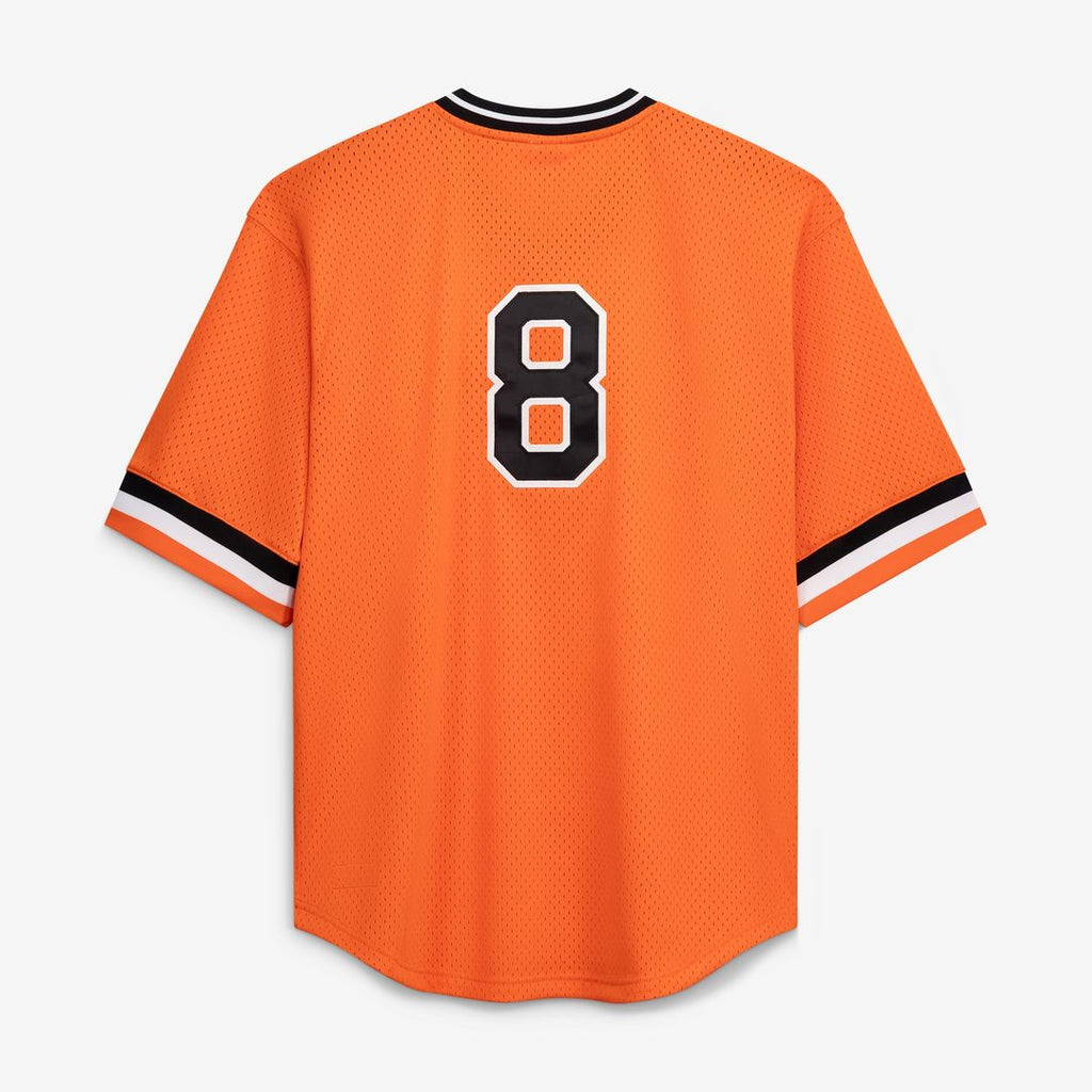 Cal Ripken Jr. Baltimore Orioles Profile Big & Tall Cooperstown Collection Mesh Batting Practice Jersey - Orange Official MLB Team Apparel Baseball Fa