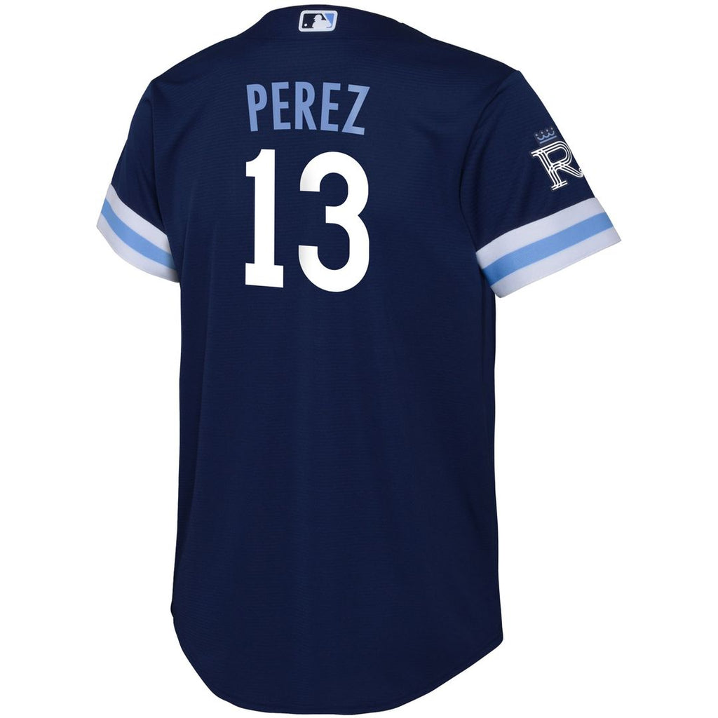 Salvador Perez Kansas City Royals Nike Toddler City Connect Replica Player Jersey - Navy Official MLB Team Apparel Baseball Fan Gear