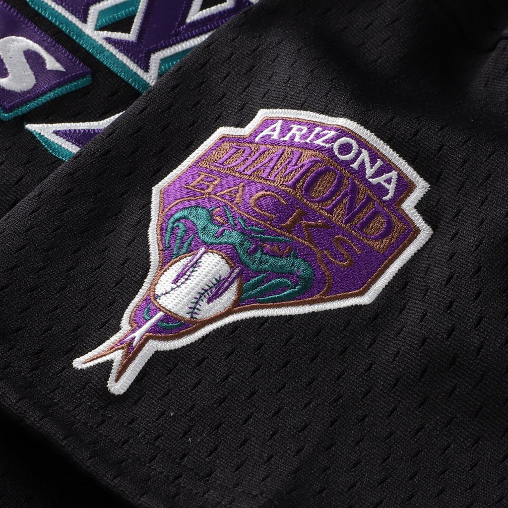 Randy Johnson Arizona Diamondbacks Mitchell & Ness Youth Cooperstown Collection Mesh Batting Practice Jersey - Black Official MLB Team Apparel Basebal