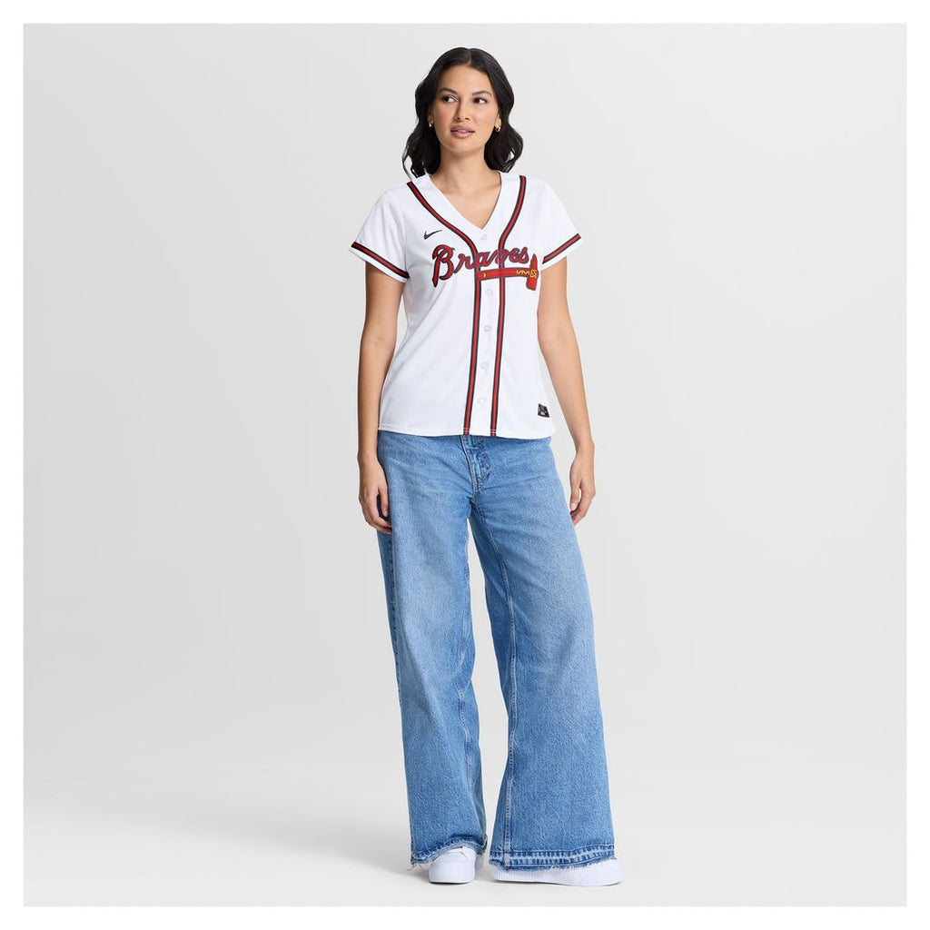 Mauricio Dubón Atlanta Braves Nike Women's Home Replica Jersey - White Official MLB Team Apparel Baseball Fan Gear