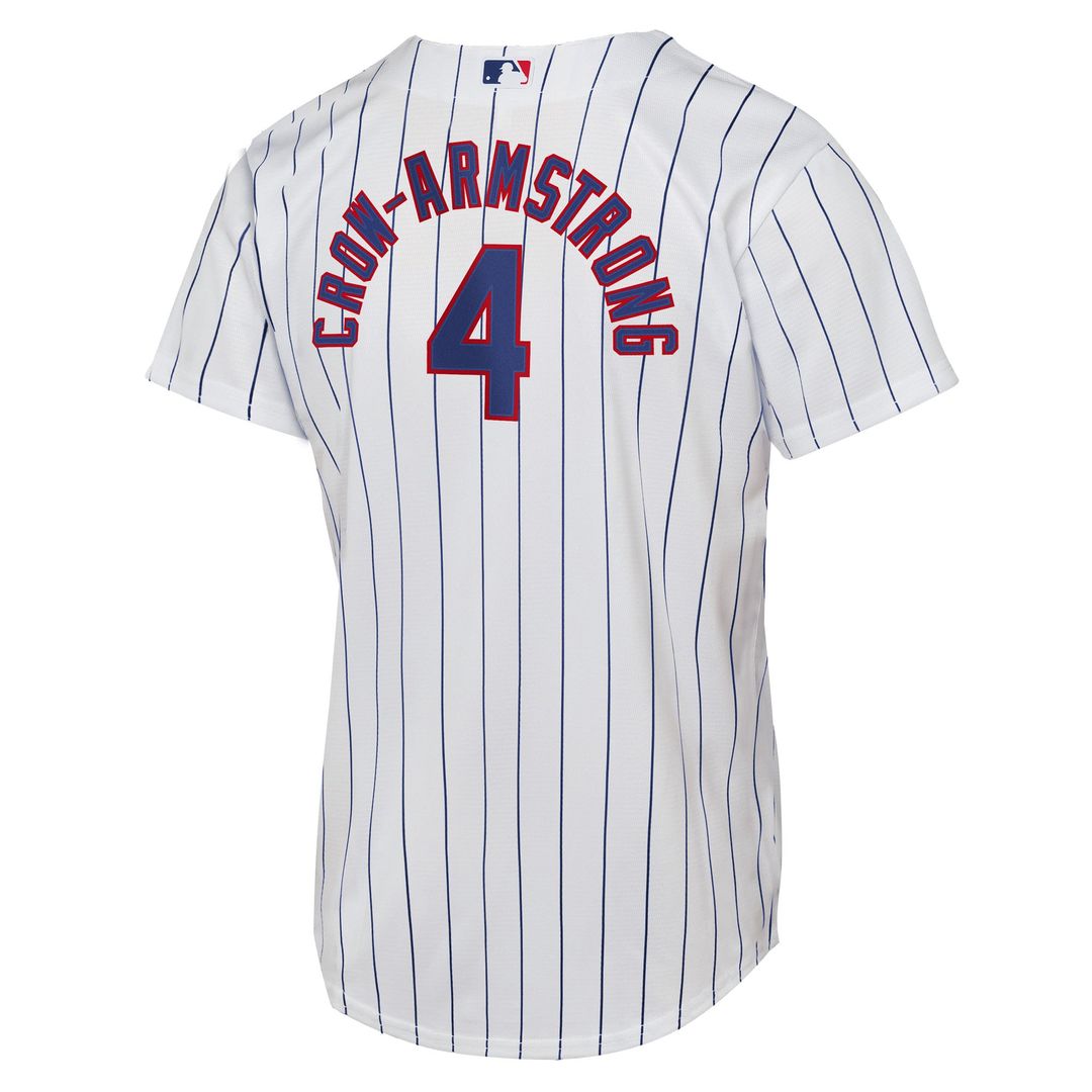 Pete Crow-Armstrong Chicago Cubs Nike Youth Home Replica Player Jersey - White Official MLB Team Apparel Baseball Fan Gear