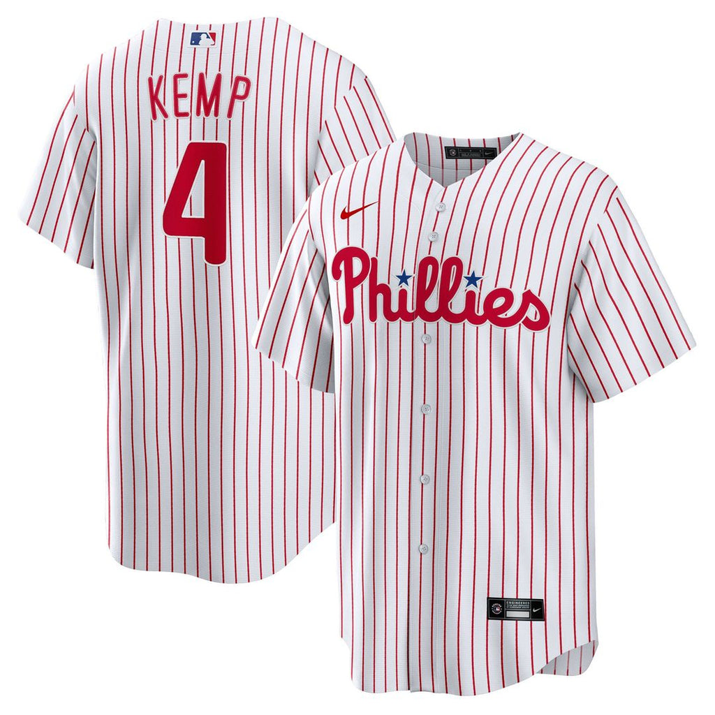 Otto Kemp Philadelphia Phillies Nike Home Replica Jersey - White Official MLB Team Apparel Baseball Fan Gear