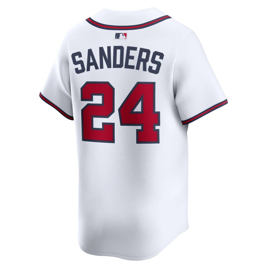 Deion Sanders Atlanta Braves Nike Limited Player Jersey - White Official MLB Team Apparel Baseball Fan Gear