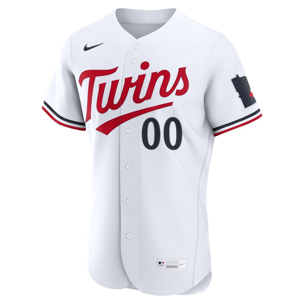 Minnesota Twins Nike Home Authentic Custom Jersey - White Official MLB Team Apparel Baseball Fan Gear