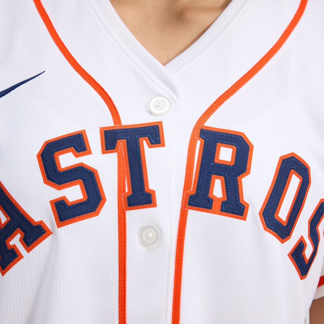 Houston Astros Nike Home Women's Limited Jersey - White Official MLB Team Apparel Baseball Fan Gear