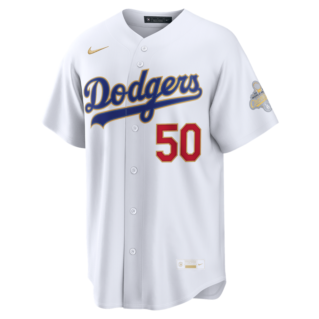 Mookie Betts Los Angeles Dodgers Nike 2026 Gold Collection Stadium Jersey - White Official MLB Team Apparel Baseball Fan Gear