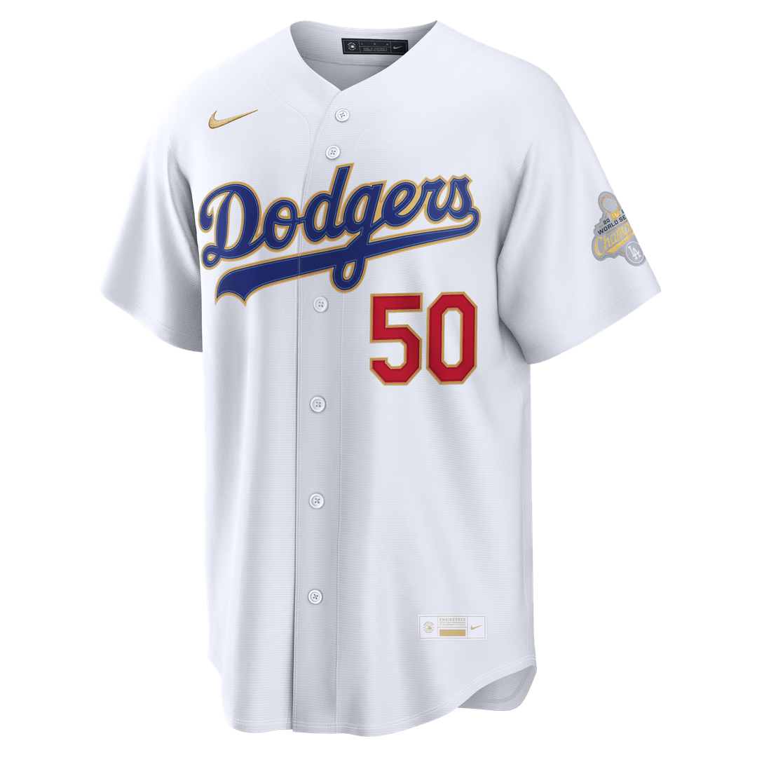 Mookie Betts Los Angeles Dodgers Nike 2026 Gold Collection Stadium Jersey - White Official MLB Team Apparel Baseball Fan Gear