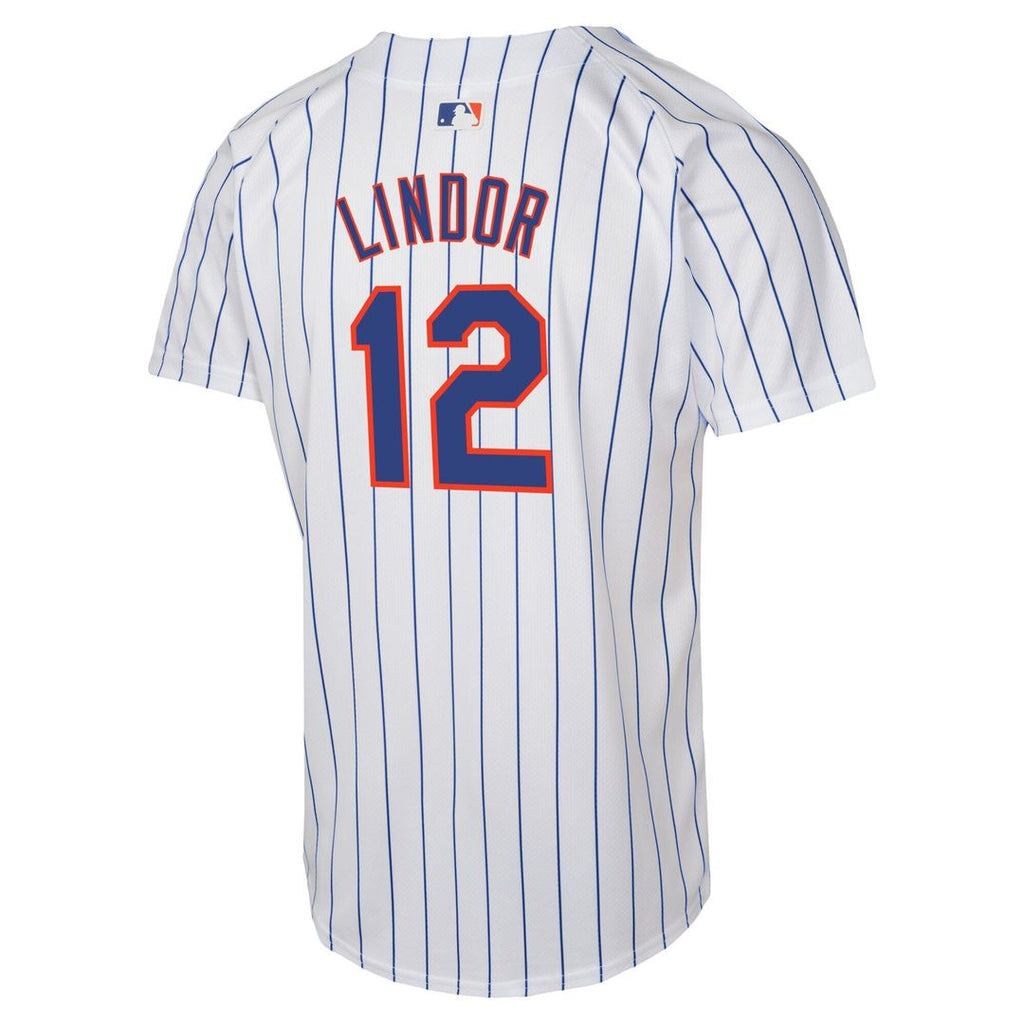 Francisco Lindor New York Mets Nike Youth Home Game Player Jersey - White Official MLB Team Apparel Baseball Fan Gear